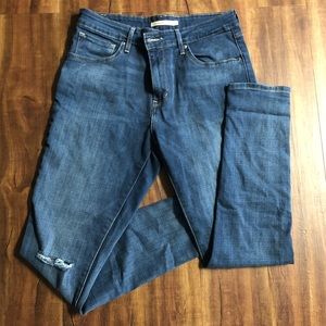 Levi’s high rise skinny jeans 721